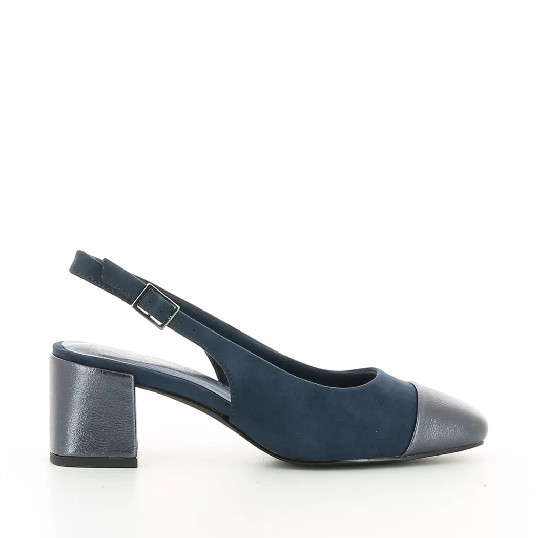 Image (2) de la chaussures Marco Tozzi - Escarpins Bleu en Cuir synthétique