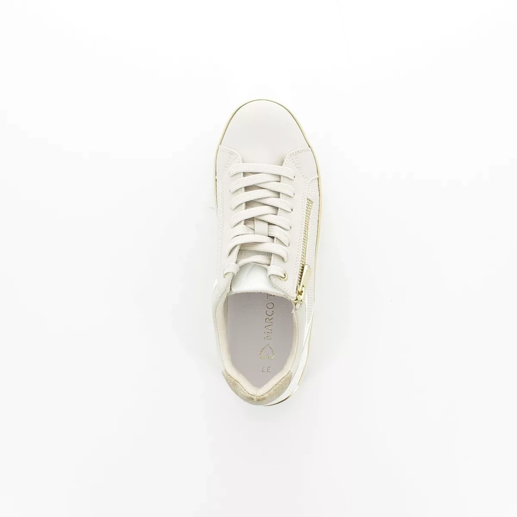Image (6) de la chaussures Marco Tozzi - Baskets Beige en Cuir synthétique