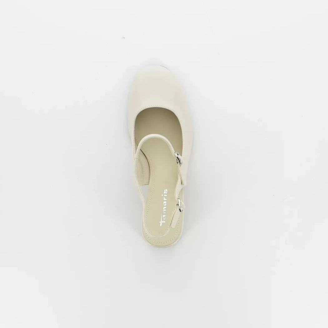 Image (6) de la chaussures Tamaris - Escarpins Beige en Cuir synthétique