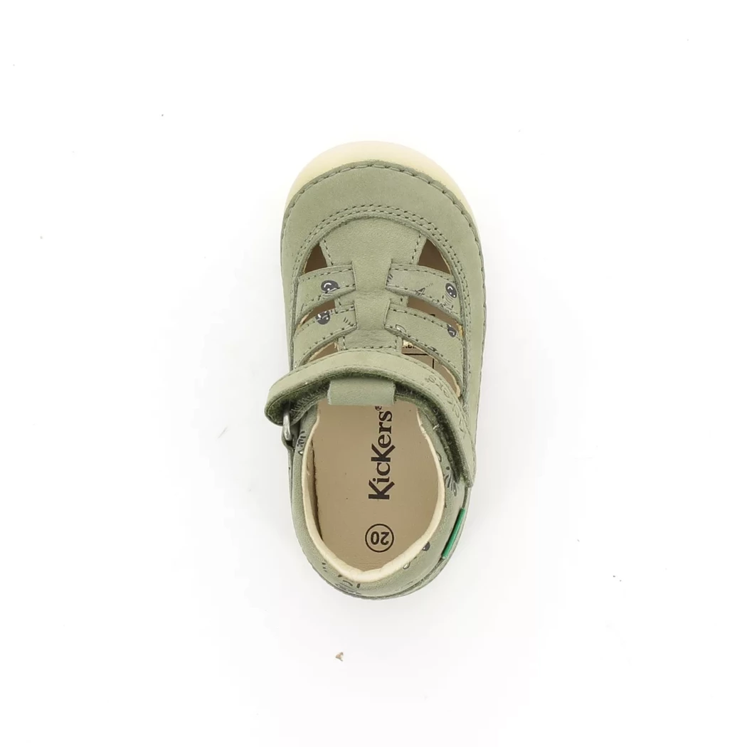 Image (6) de la chaussures Kickers - Bottines ouvertes Vert en Cuir nubuck