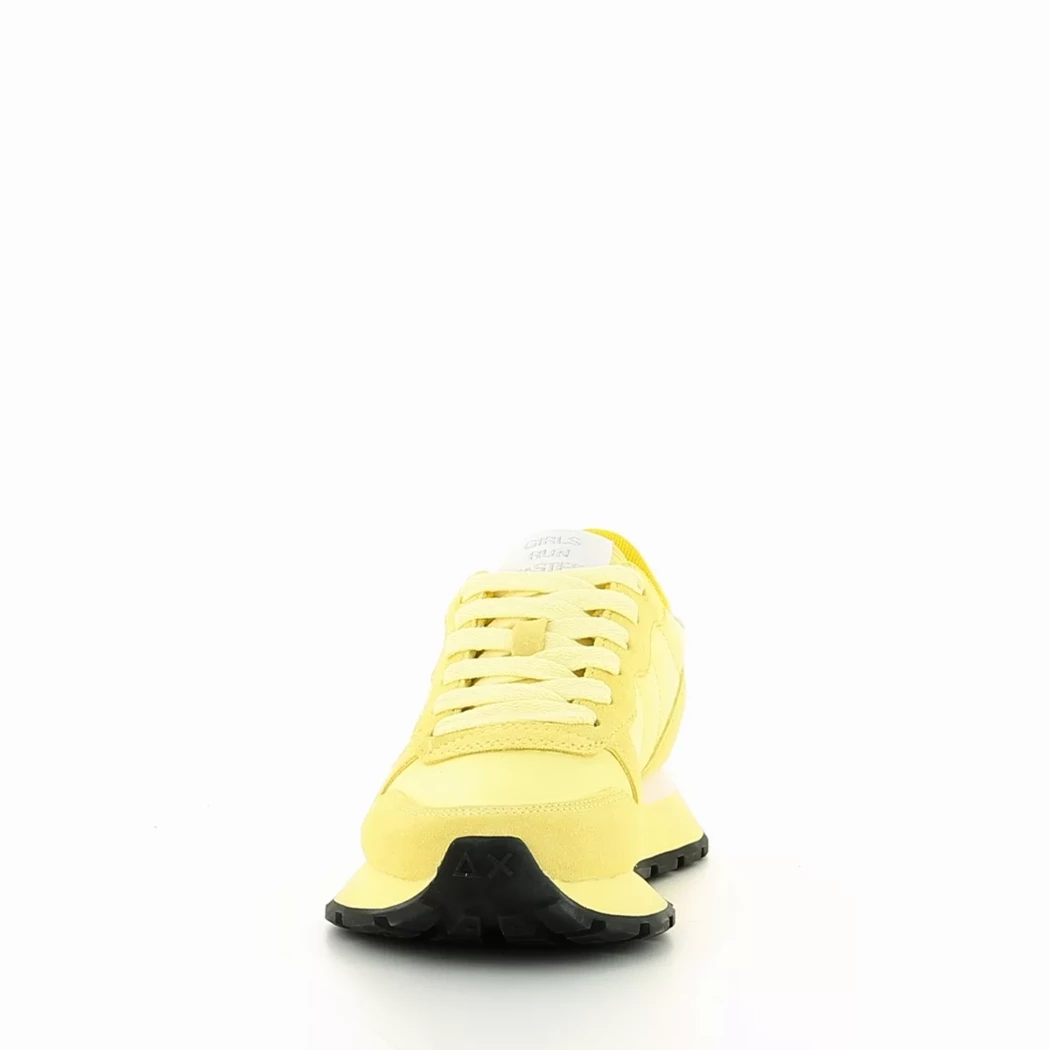 Image (5) de la chaussures Sun68 - Baskets Jaune en Cuir nubuck