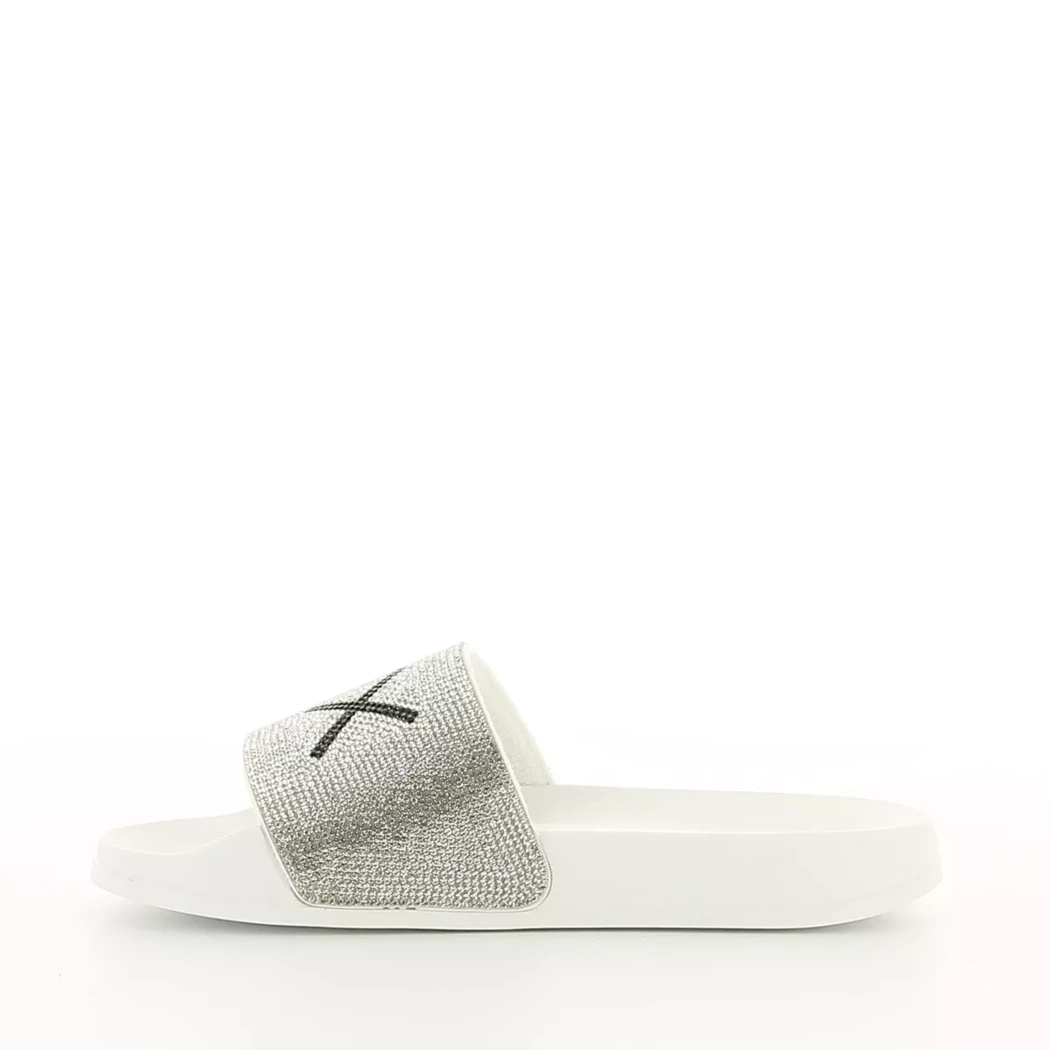 Image (4) de la chaussures Sun68 - Tongs et Plage Argent en Textile