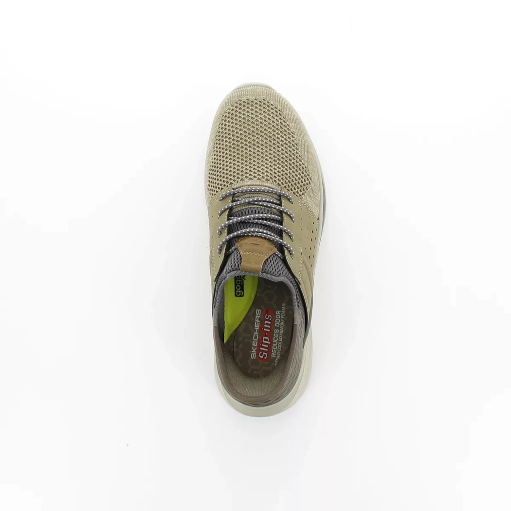 Image (6) de la chaussures Skechers - Baskets Taupe en Textile