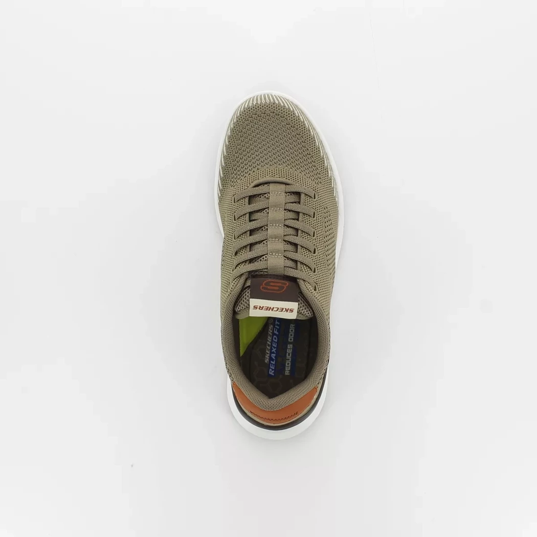 Image (6) de la chaussures Skechers - Baskets Taupe en Textile