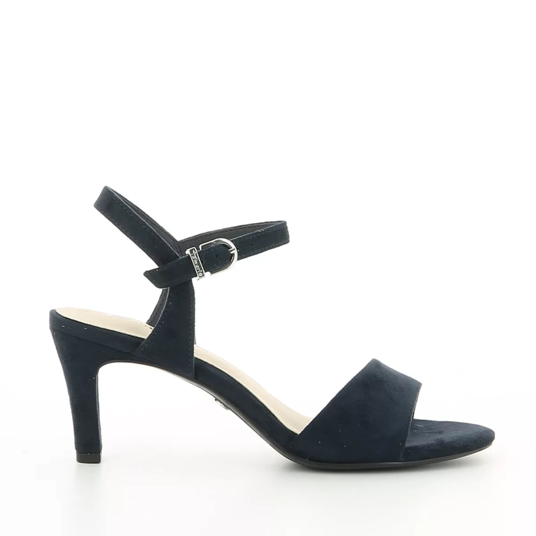 Image (2) de la chaussures Tamaris - Sandales et Nu-Pieds Bleu en Cuir synthétique