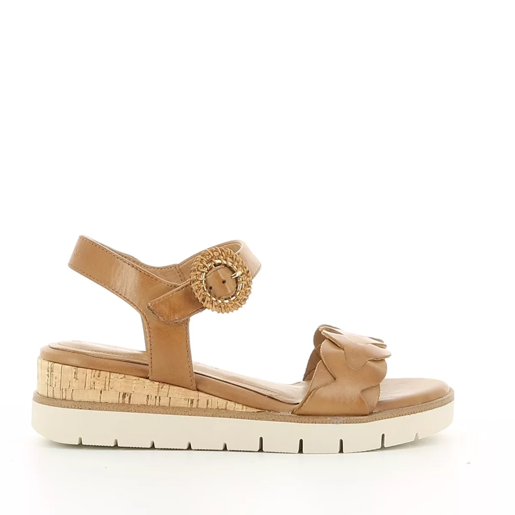 Image (2) de la chaussures Tamaris - Sandales et Nu-Pieds Cuir naturel / Cognac en Cuir