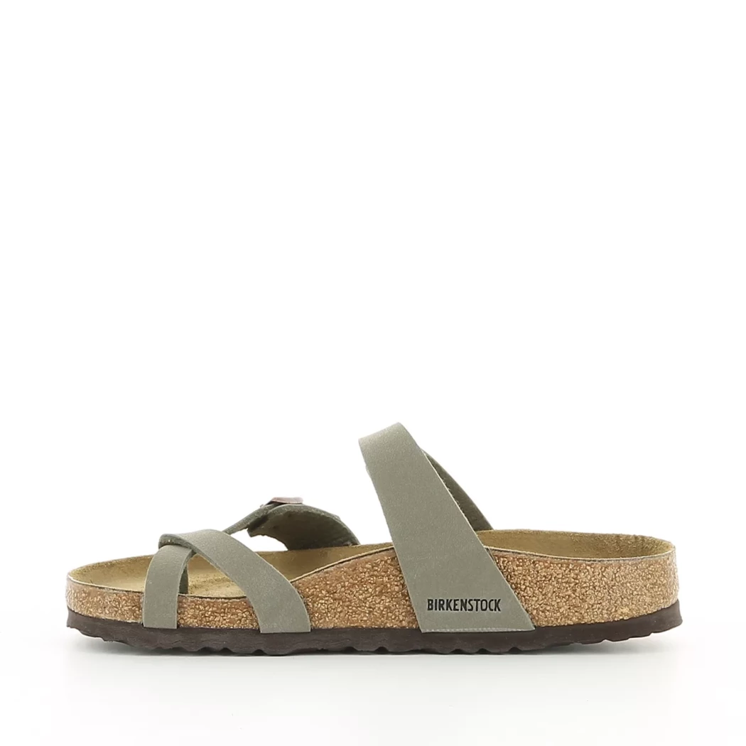 Image (4) de la chaussures Birkenstock - Mules et Sabots Gris en Cuir synthétique