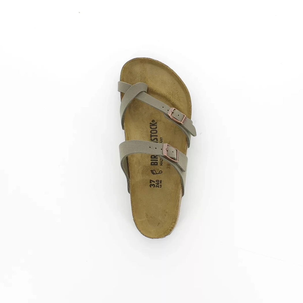 Image (6) de la chaussures Birkenstock - Mules et Sabots Gris en Cuir synthétique