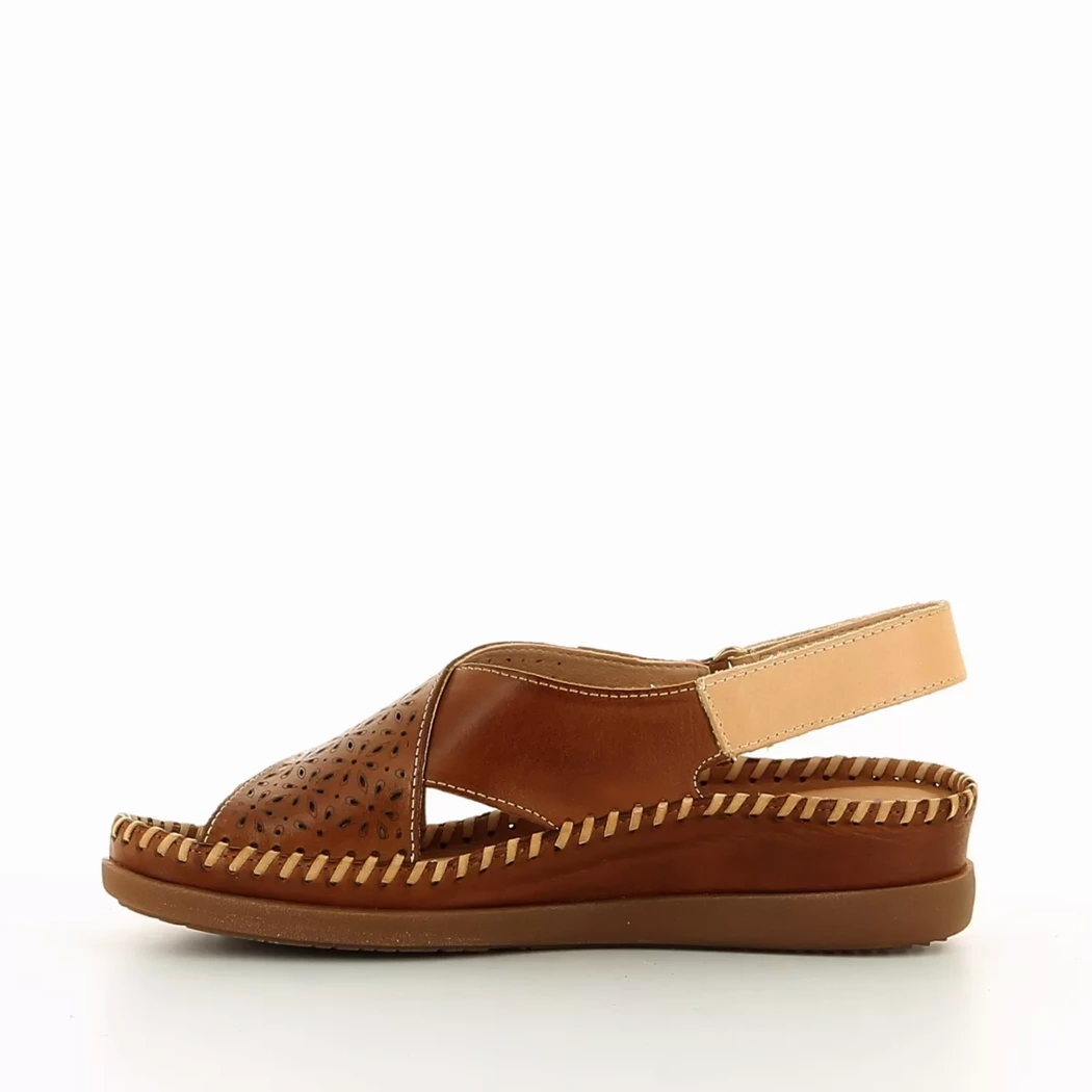 Image (4) de la chaussures Pikolinos - Sandales et Nu-Pieds Cuir naturel / Cognac en Cuir