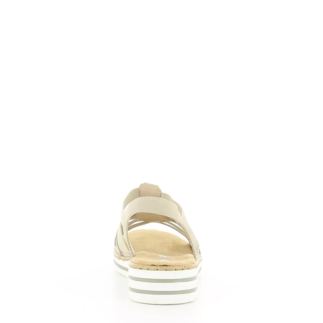 Image (3) de la chaussures Rieker - Sandales et Nu-Pieds Beige en Cuir synthétique