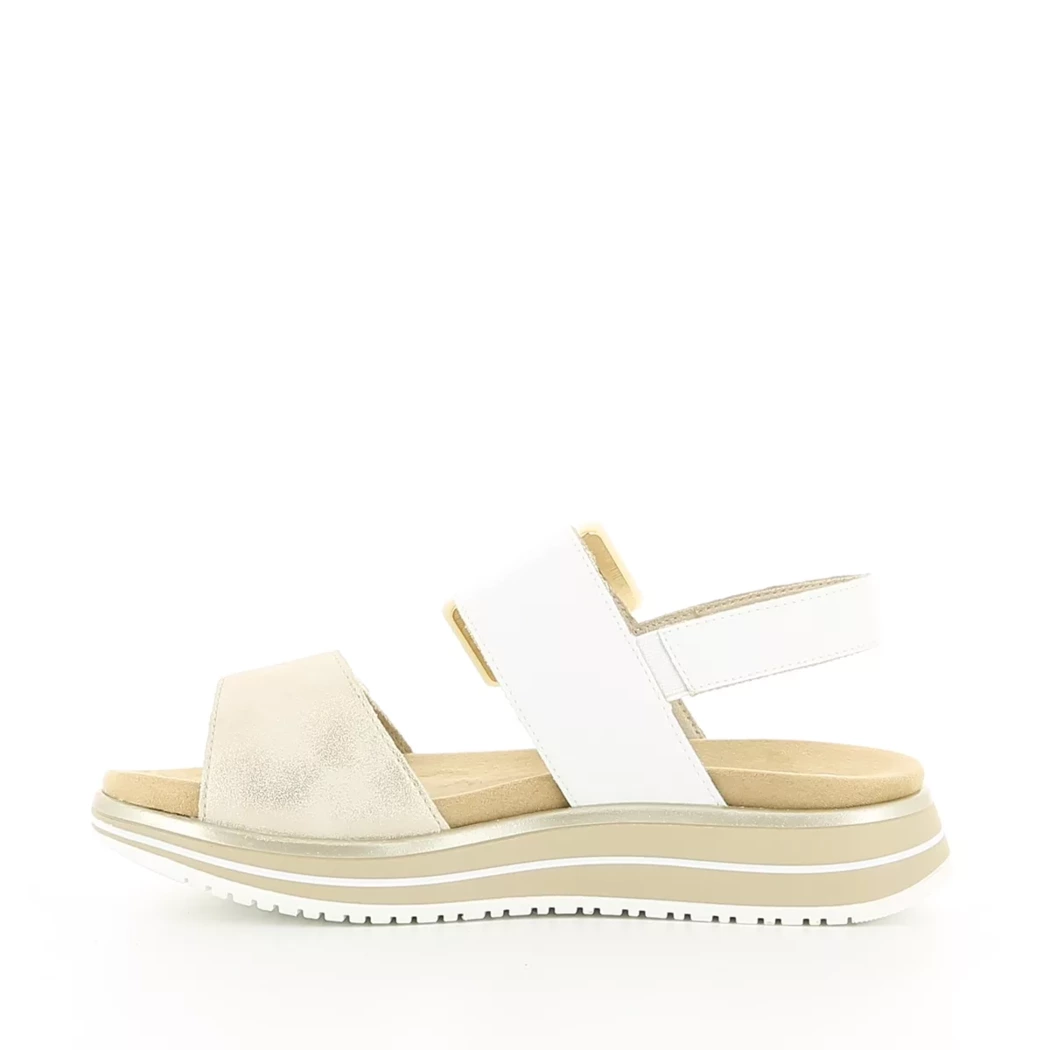 Image (4) de la chaussures Remonte - Sandales et Nu-Pieds Blanc en Cuir