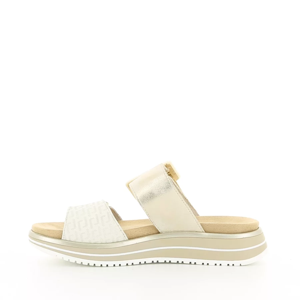 Image (4) de la chaussures Remonte - Mules et Sabots Blanc en Cuir synthétique