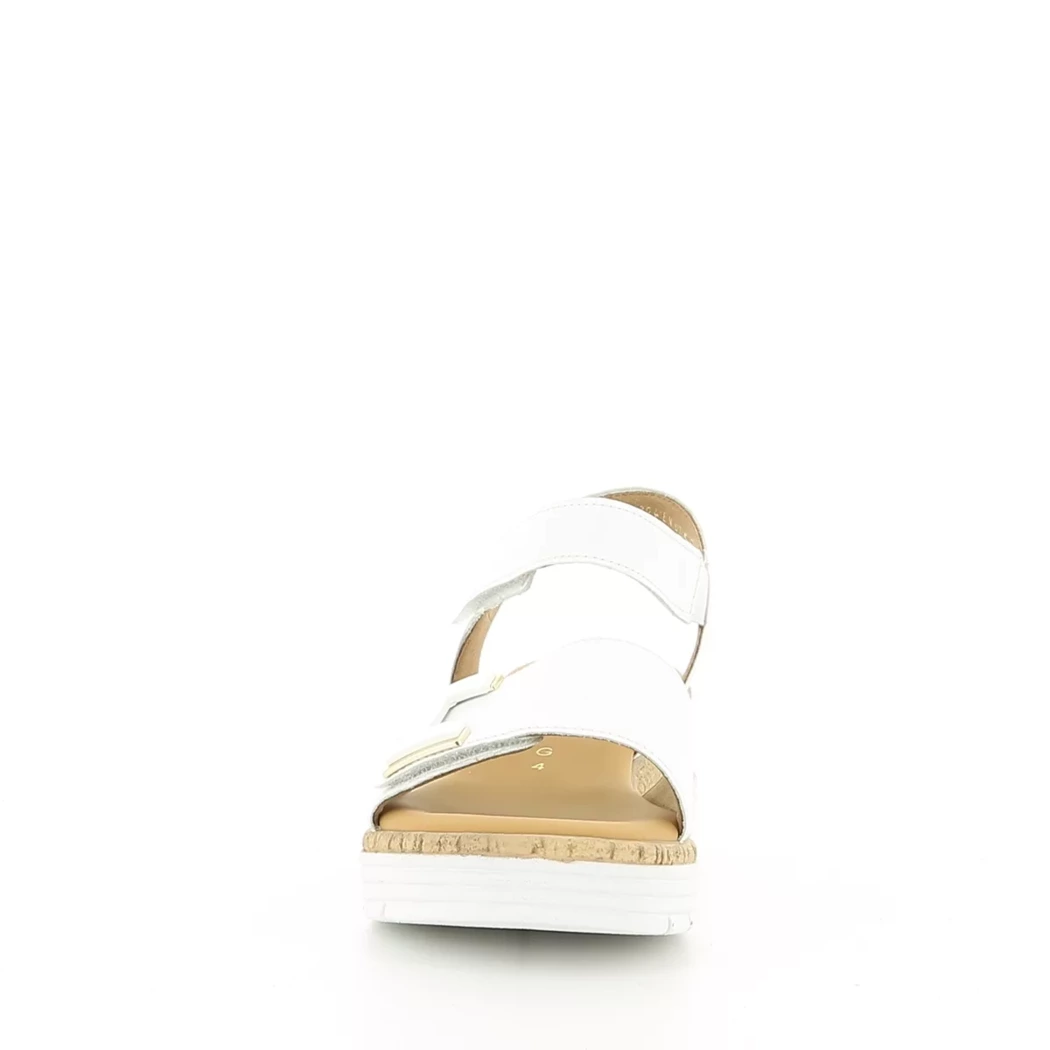 Image (5) de la chaussures Gabor - Sandales et Nu-Pieds Blanc en Cuir
