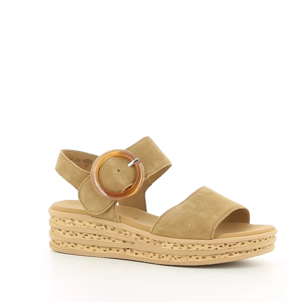 Image (1) de la chaussures Gabor - Sandales et Nu-Pieds Cuir naturel / Cognac en Cuir nubuck