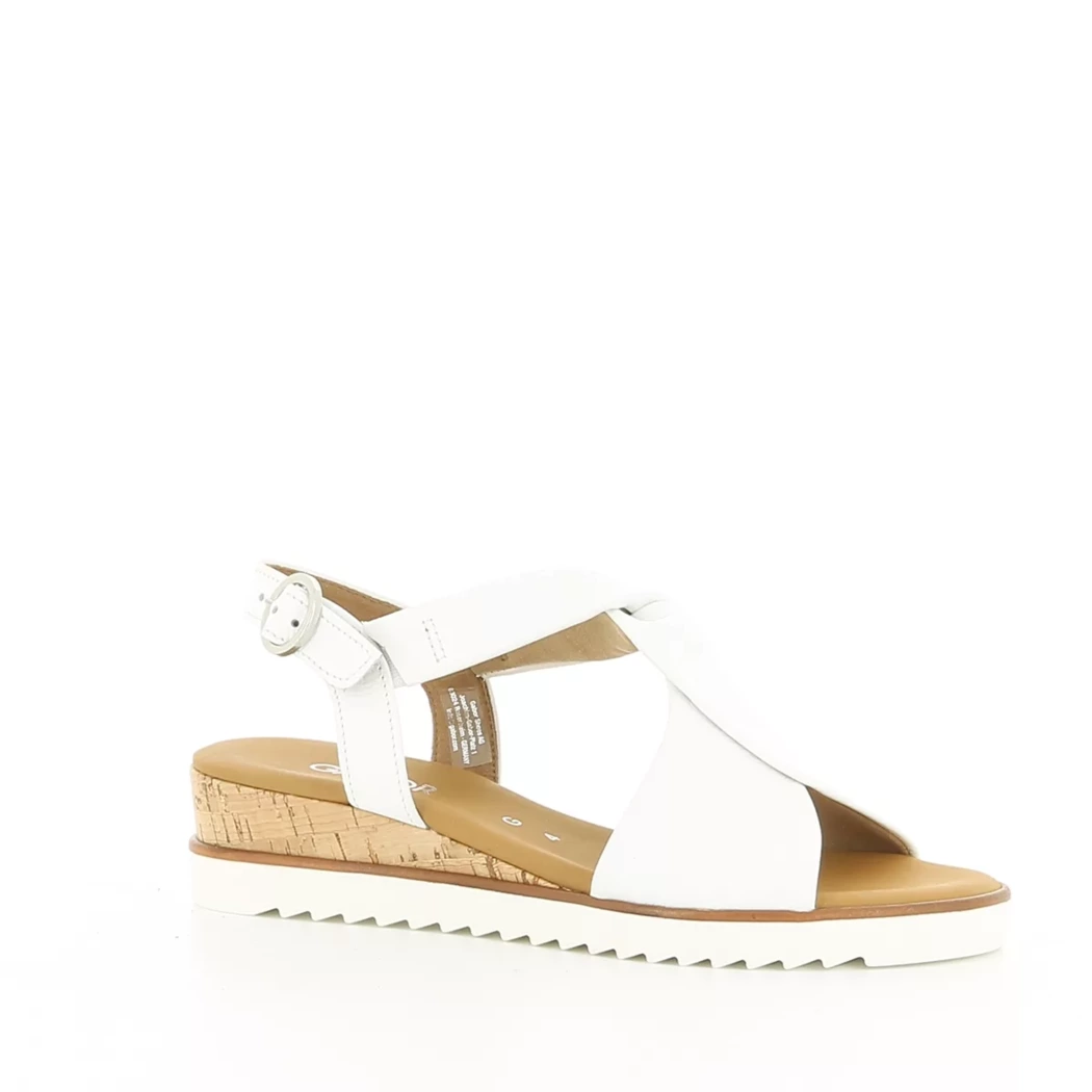 Image (1) de la chaussures Gabor - Sandales et Nu-Pieds Blanc en Cuir