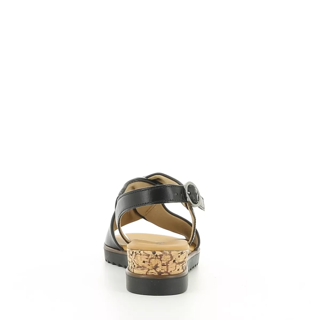 Image (3) de la chaussures Gabor - Sandales et Nu-Pieds Noir en Cuir