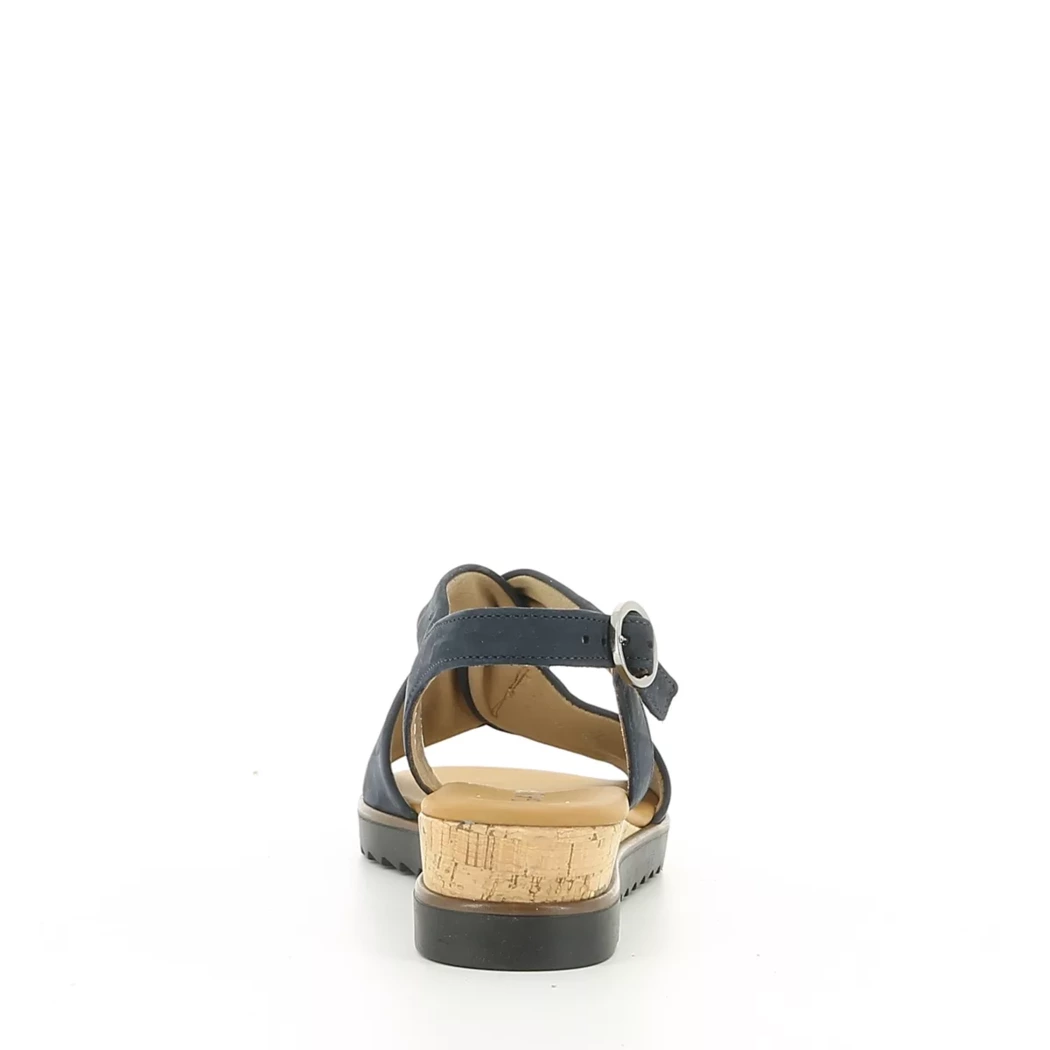 Image (3) de la chaussures Gabor - Sandales et Nu-Pieds Bleu en Cuir nubuck