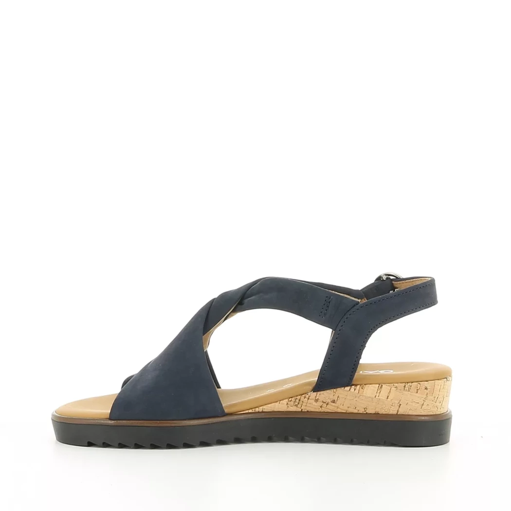 Image (4) de la chaussures Gabor - Sandales et Nu-Pieds Bleu en Cuir nubuck