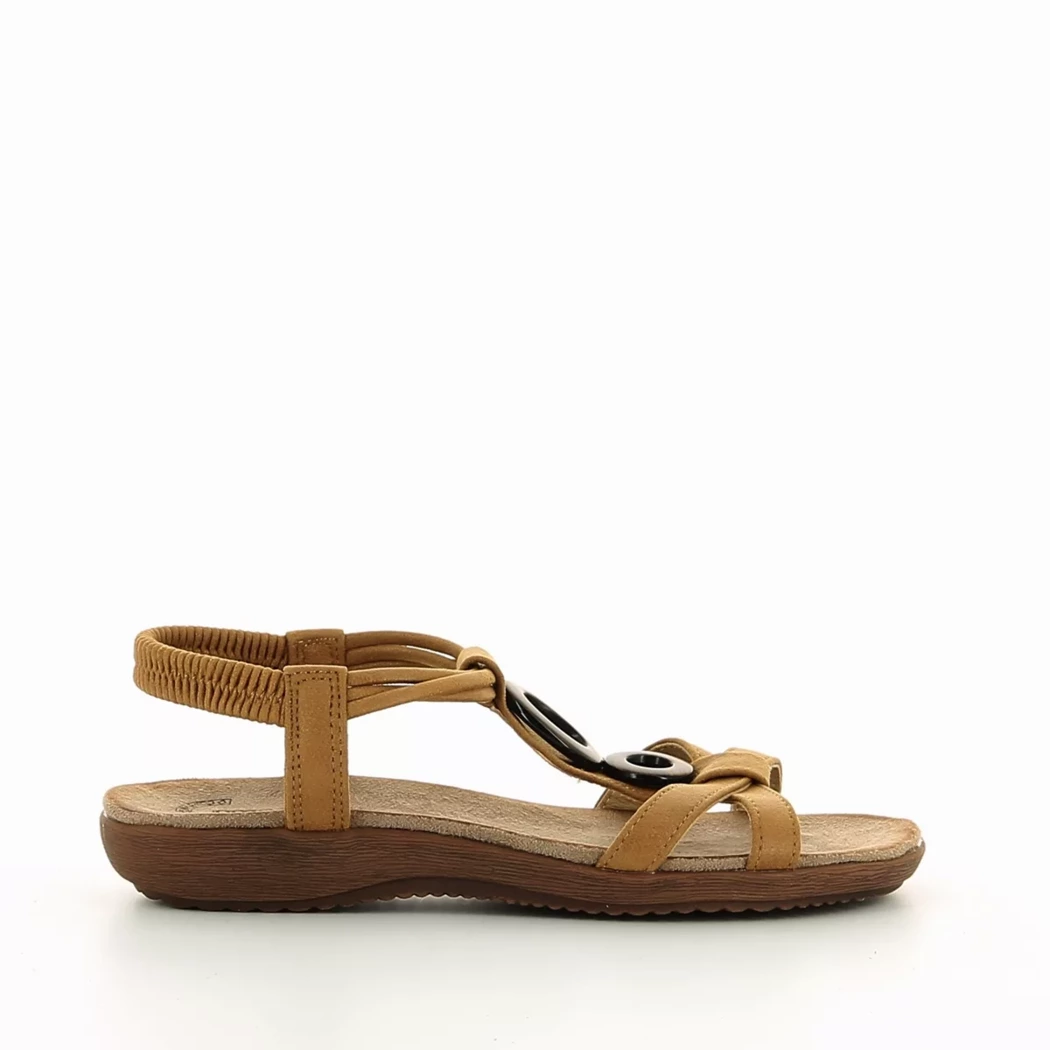 Image (2) de la chaussures Amarpies - Sandales et Nu-Pieds Cuir naturel / Cognac en Cuir synthétique