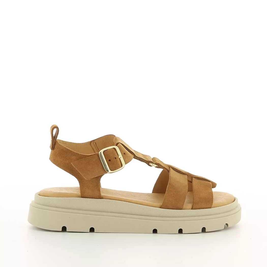 Image (2) de la chaussures Free Monday - Sandales et Nu-Pieds Cuir naturel / Cognac en Cuir nubuck