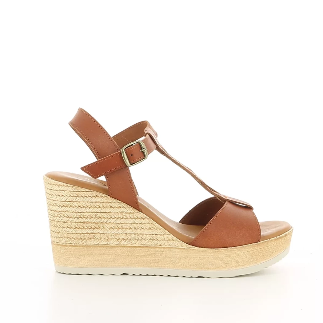 Image (2) de la chaussures Hee - Sandales et Nu-Pieds Cuir naturel / Cognac en Cuir