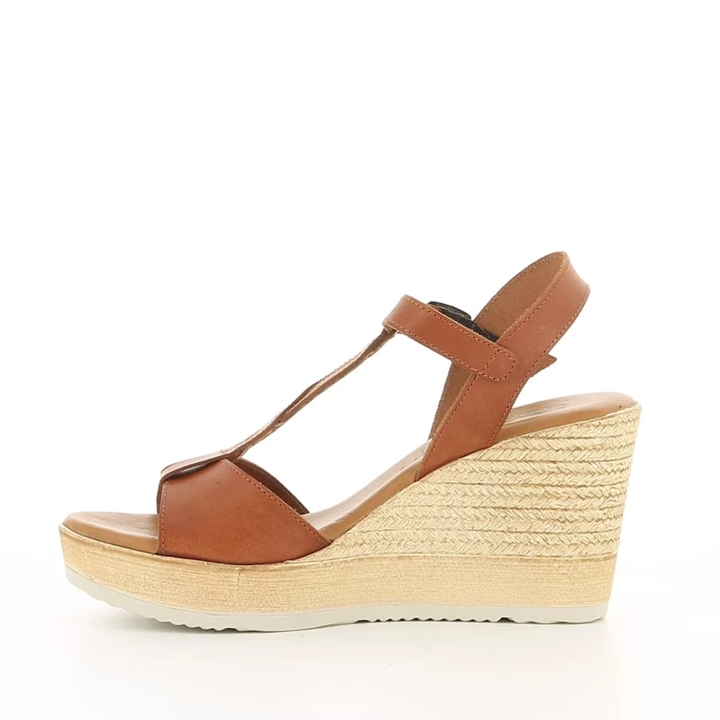 Image (4) de la chaussures Hee - Sandales et Nu-Pieds Cuir naturel / Cognac en Cuir