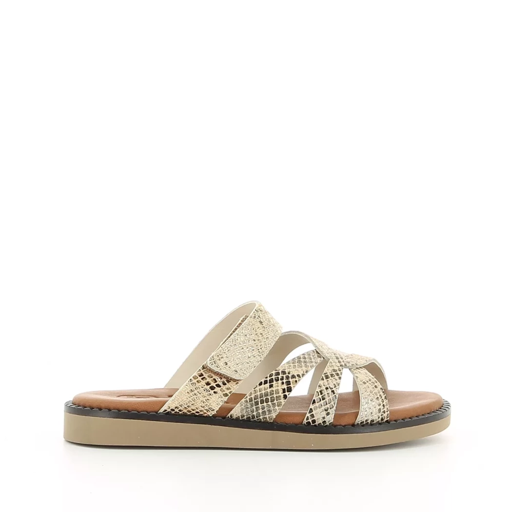 Image (2) de la chaussures Hee - Mules et Sabots Or / Bronze / Platine en Cuir