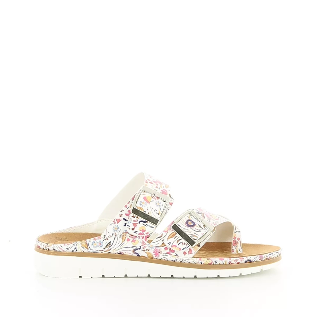 Image (2) de la chaussures Divina - Mules et Sabots Blanc en Cuir synthétique