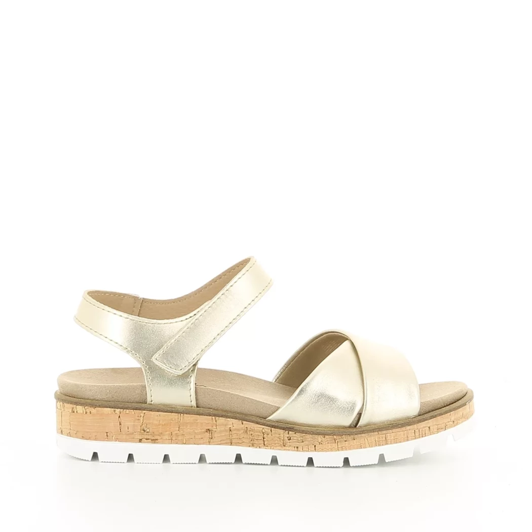 Image (2) de la chaussures Sens - Sandales et Nu-Pieds Or / Bronze / Platine en Cuir