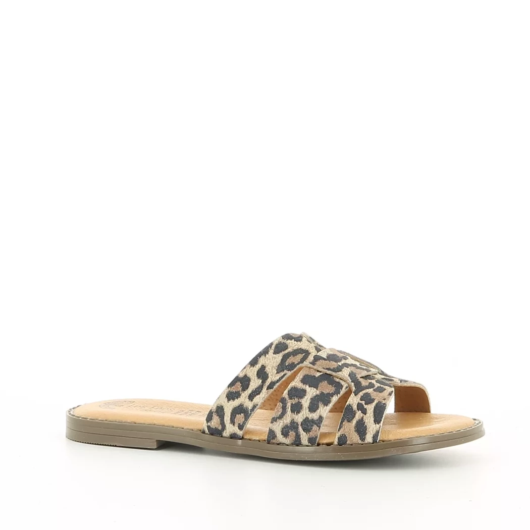 Image (1) de la chaussures Les Fees de Bengale - Mules et Sabots Marron en Cuir
