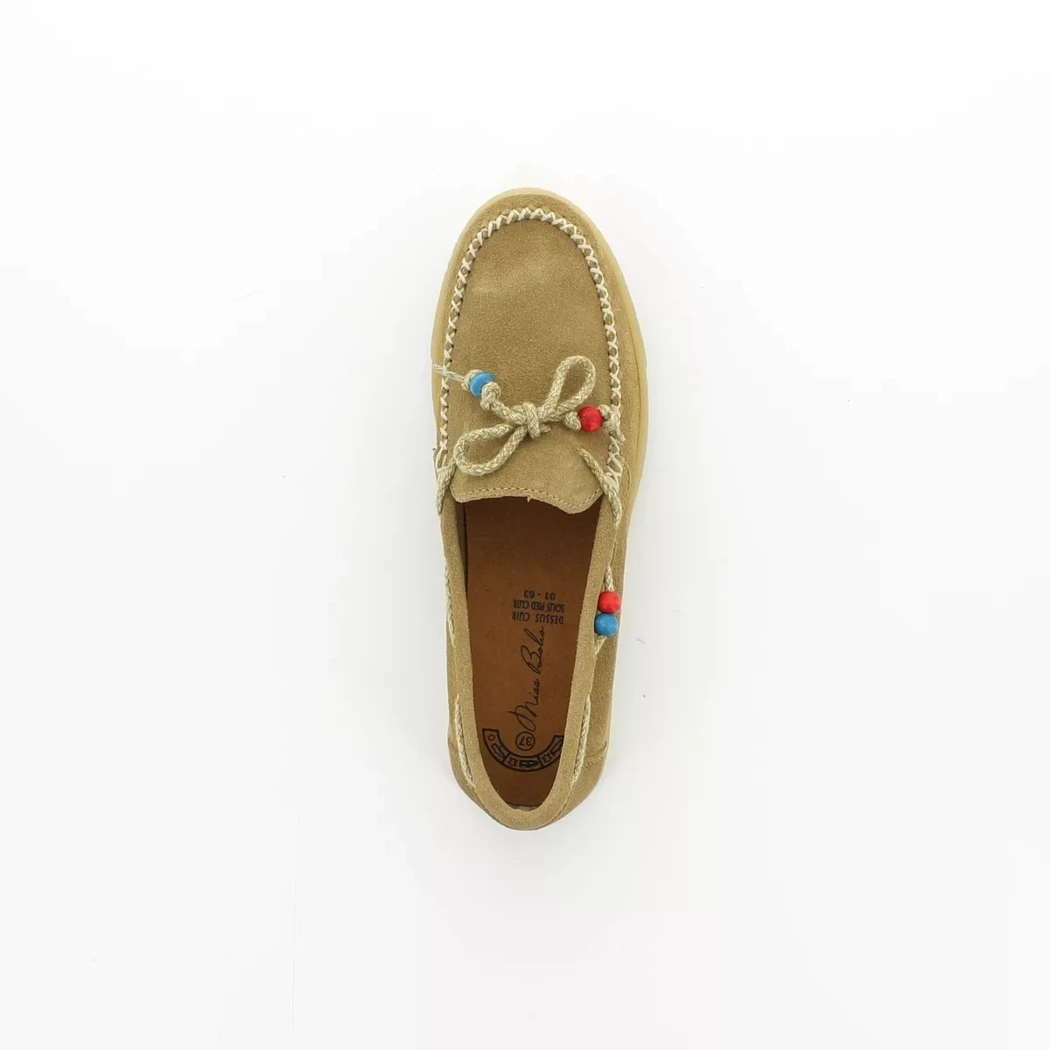 Image (6) de la chaussures Miss Boho - Mocassins Beige en Cuir nubuck