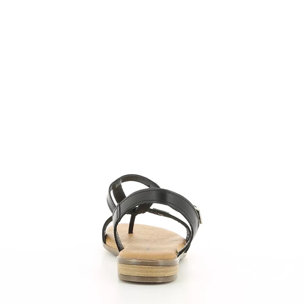 Image (3) de la chaussures Simplement B - Sandales et Nu-Pieds Noir en Cuir