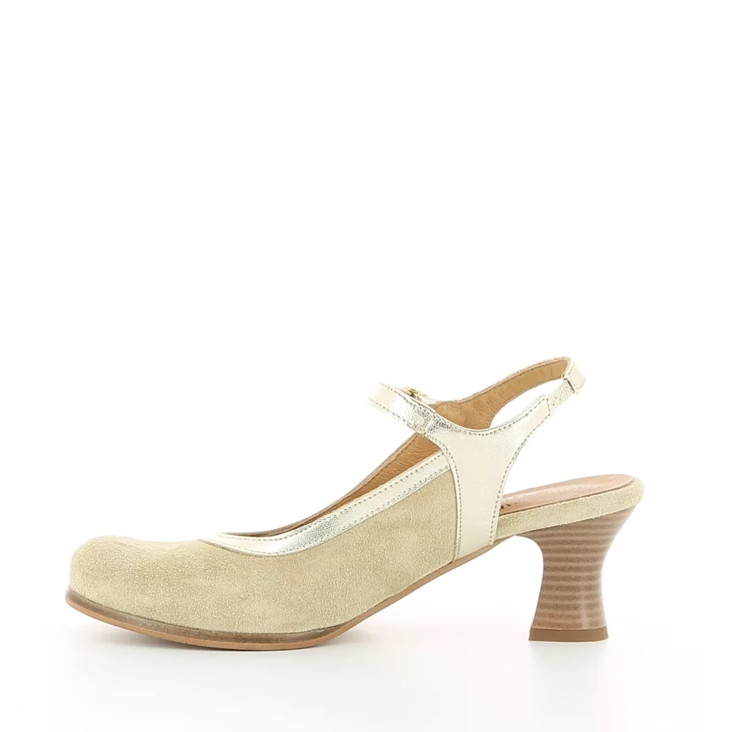 Image (4) de la chaussures Diabolo Studio - Escarpins Beige en Cuir nubuck