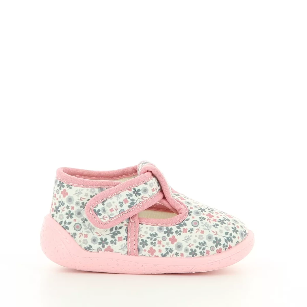 Image (2) de la chaussures Bossi - Pantoufles et Chaussons Blanc en Textile