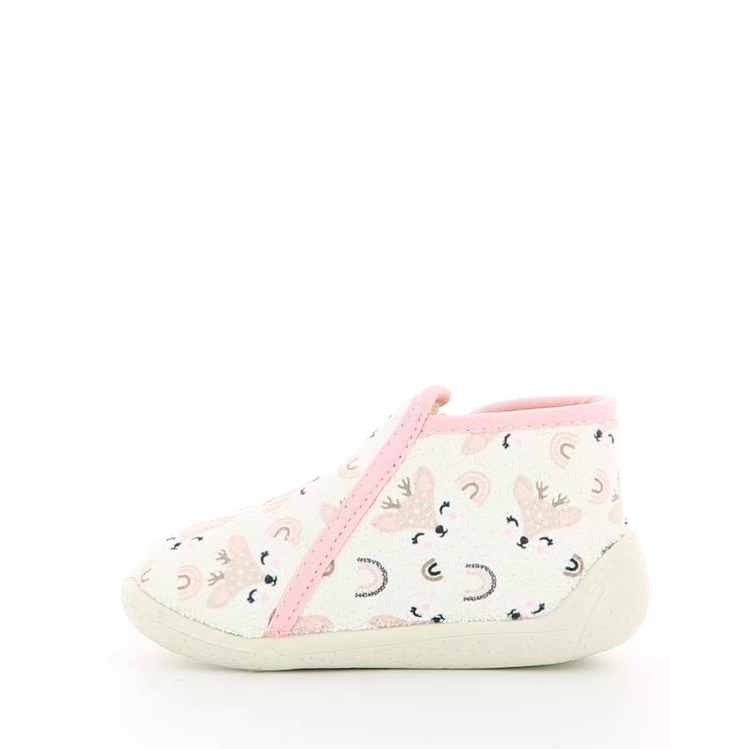 Image (4) de la chaussures Bossi - Pantoufles et Chaussons Blanc en Textile