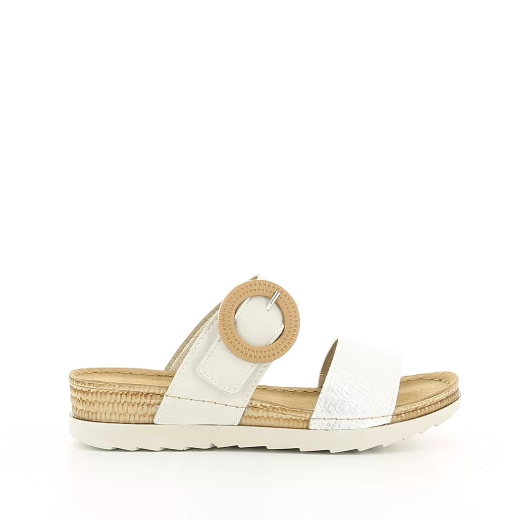 Image (2) de la chaussures Inblu - Mules et Sabots Blanc en Cuir synthétique