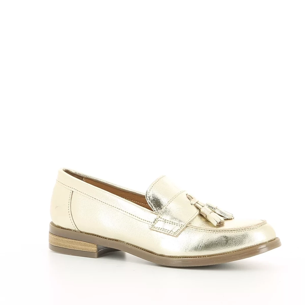 Image (1) de la chaussures Les Fees de Bengale - Mocassins Or / Bronze / Platine en Cuir