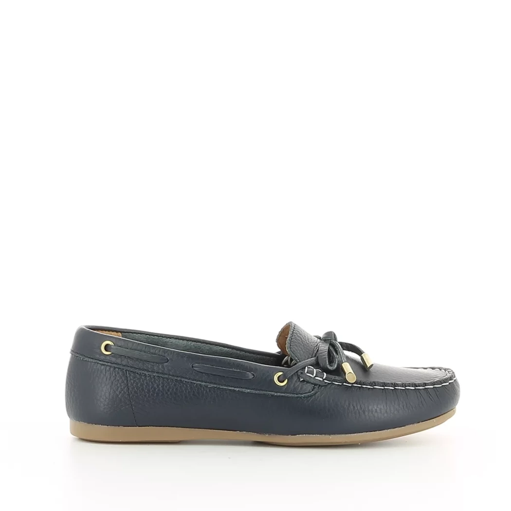 Image (2) de la chaussures Simplement B - Mocassins Bleu en Cuir