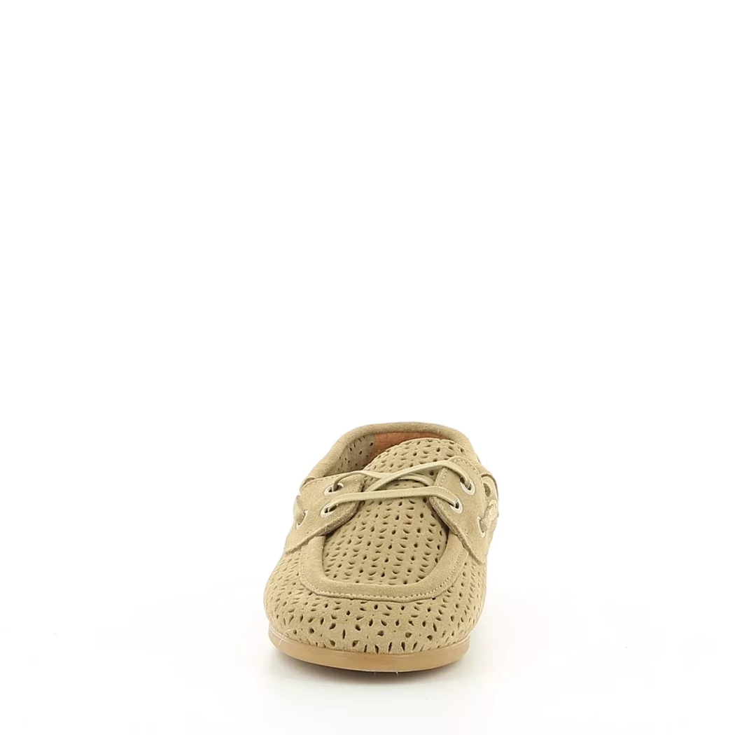 Image (5) de la chaussures Miss Boho - Chaussures bateau Taupe en Cuir nubuck