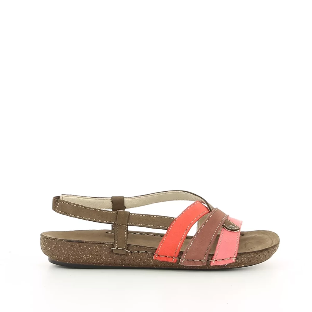 Image (2) de la chaussures Calba - Sandales et Nu-Pieds Taupe en Cuir