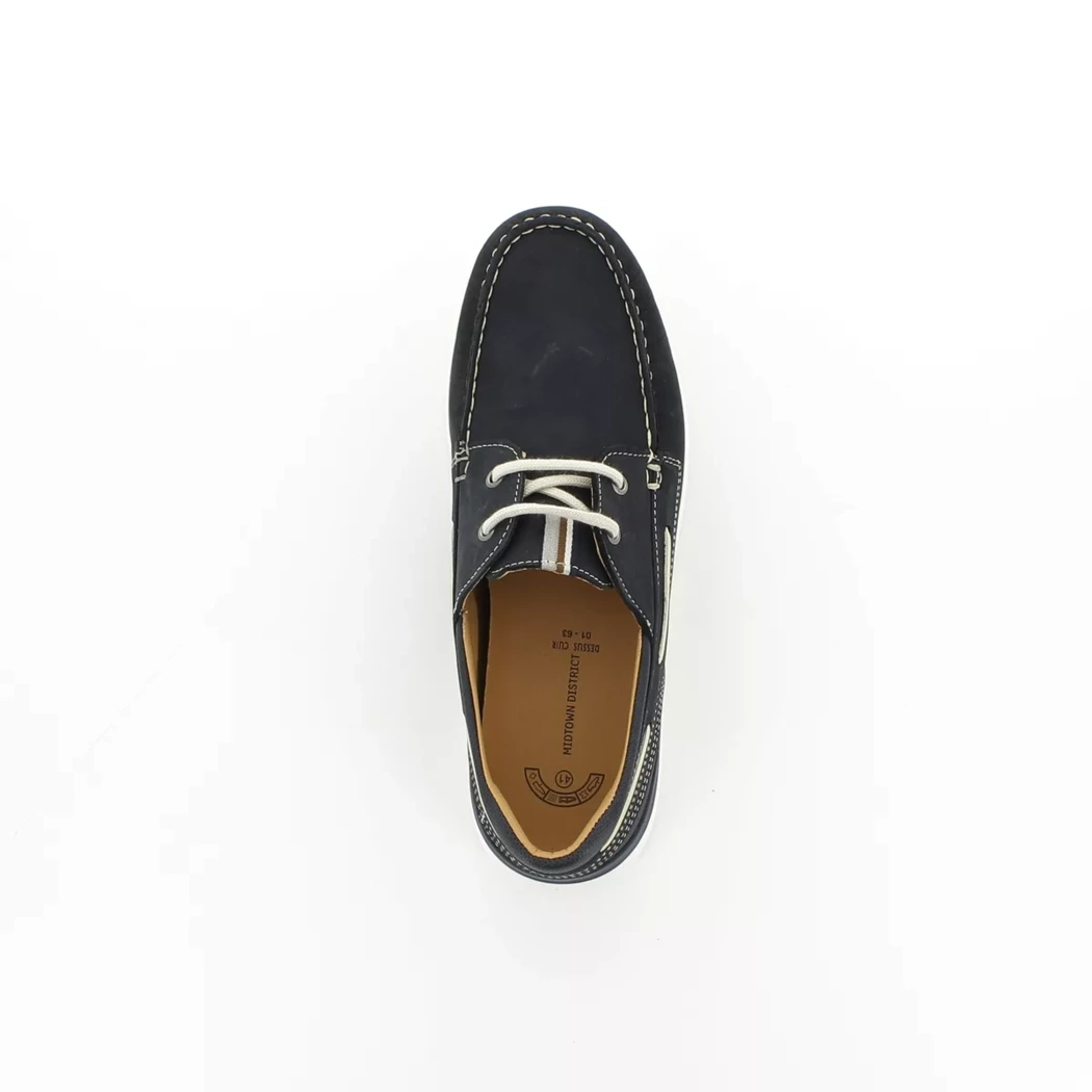 Image (6) de la chaussures Midtown District - Chaussures bateau Bleu en Cuir nubuck