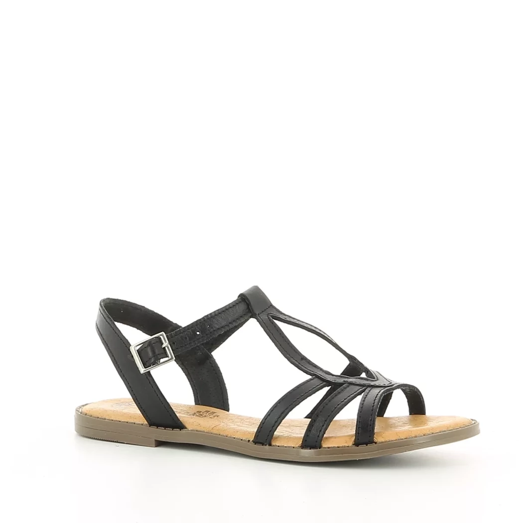 Image (1) de la chaussures Simplement B - Sandales et Nu-Pieds Noir en Cuir