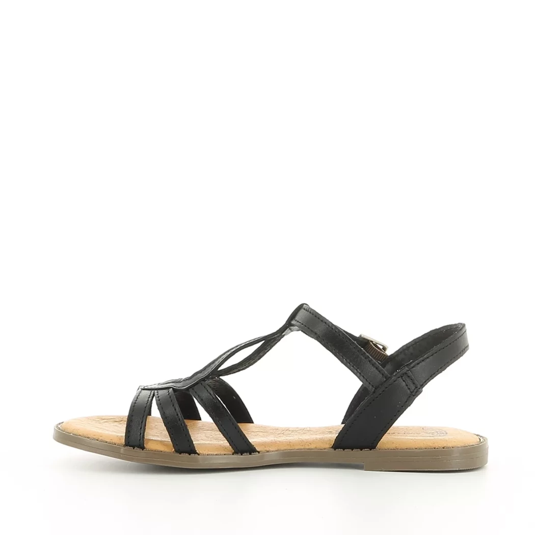 Image (4) de la chaussures Simplement B - Sandales et Nu-Pieds Noir en Cuir