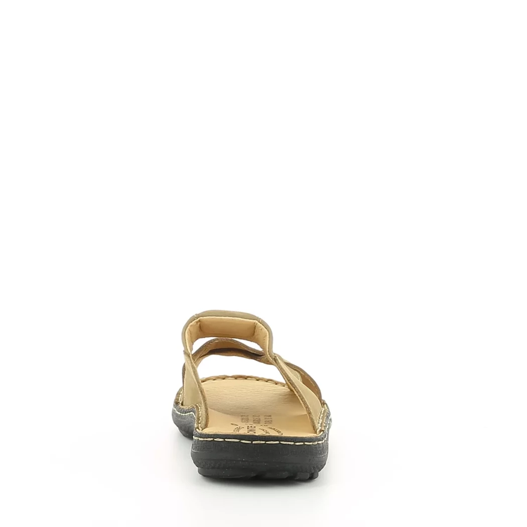 Image (3) de la chaussures Valmonte - Mules et Sabots Taupe en Cuir