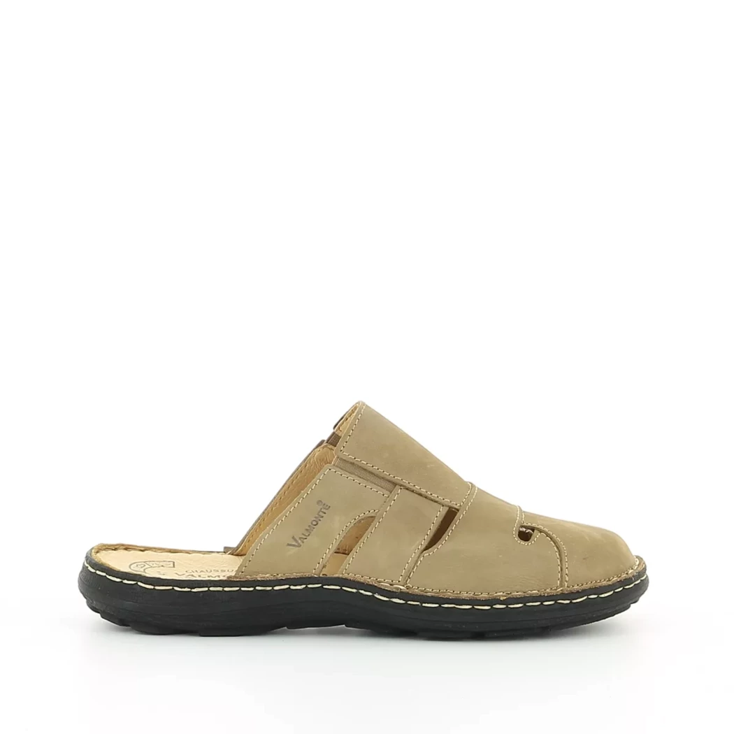 Image (2) de la chaussures Valmonte - Mules et Sabots Taupe en Cuir