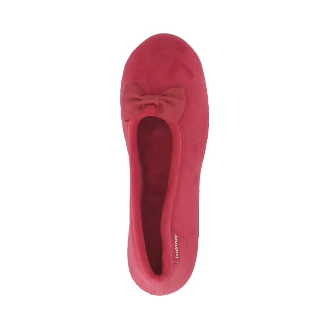 Image (6) de la chaussures Isotoner - Pantoufles et Chaussons Rouge en Textile