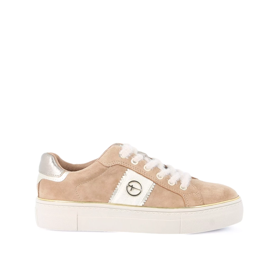 Image (2) de la chaussures Tamaris - Baskets Cuir naturel / Cognac en Cuir nubuck