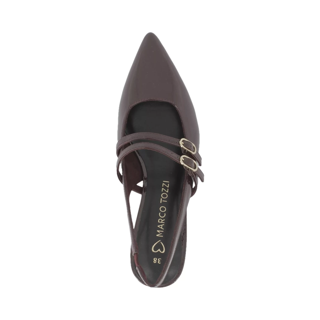 Image (6) de la chaussures Marco Tozzi - Escarpins Bordeaux en Cuir synthétique