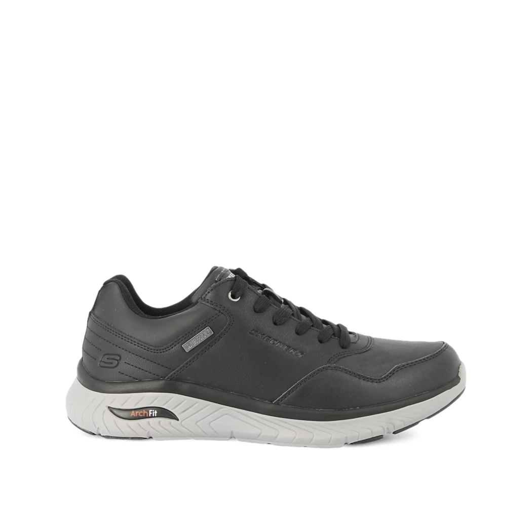 Image (2) de la chaussures Skechers - Baskets Noir en Cuir synthétique