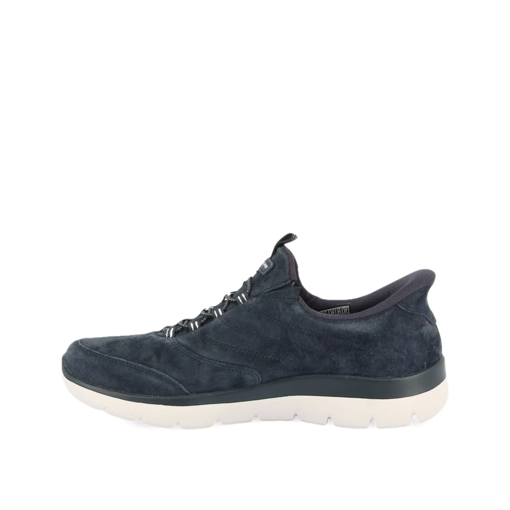 Image (4) de la chaussures Skechers - Baskets Bleu en Cuir synthétique
